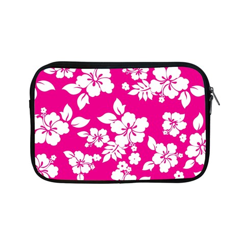 Pink Hawaiian Flowers Apple iPad Mini Zipper Case from ArtsNow.com Front