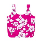 Pink Hawaiian Flowers Full Print Recycle Bag (M)