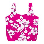 Pink Hawaiian Flowers Full Print Recycle Bag (L)