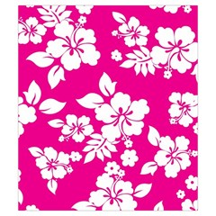 Pink Hawaiian Flowers Drawstring Pouch (Small) from ArtsNow.com Front