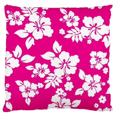 Pink Hawaiian Flowers Standard Flano Cushion Case (One Side) from ArtsNow.com Front