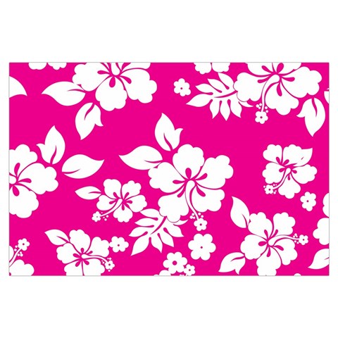 Pink Hawaiian Flowers Samsung Galaxy Note 4 Case (Black) from ArtsNow.com Front