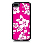 Pink Hawaiian Flowers iPhone 8 Seamless Case (Black)