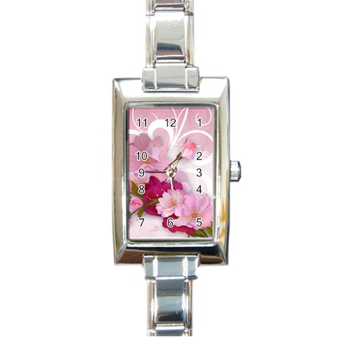 Design Art (design 19) Rectangle Italian Charm Watch from ArtsNow.com Front