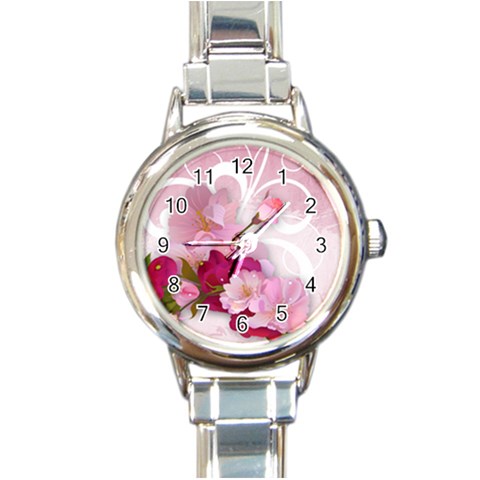 Design Art (design 19) Round Italian Charm Watch from ArtsNow.com Front