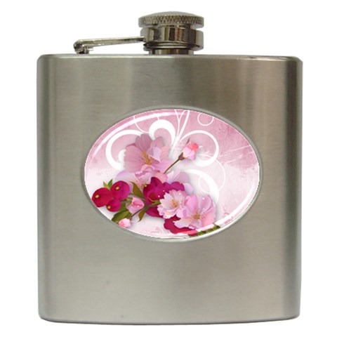 Design Art (design 19) Hip Flask (6 oz) from ArtsNow.com Front