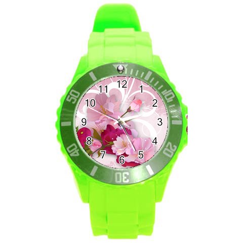 Design Art (design 19) Round Plastic Sport Watch (L) from ArtsNow.com Front