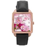 Design Art (design 19) Rose Gold Leather Watch 