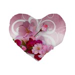 Design Art (design 19) Standard 16  Premium Flano Heart Shape Cushion 