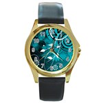 Design Art (design 15) Round Gold Metal Watch