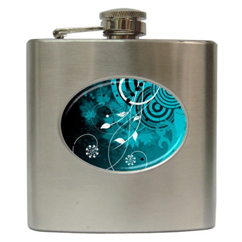 Design Art (design 15) Hip Flask (6 oz) from ArtsNow.com Front