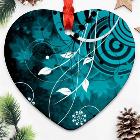 Design Art (design 15) Heart Ornament (Two Sides) from ArtsNow.com Back