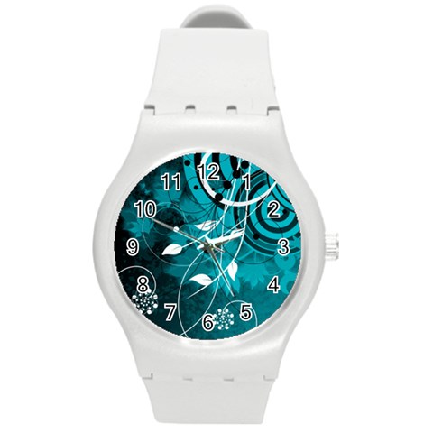 Design Art (design 15) Round Plastic Sport Watch (M) from ArtsNow.com Front