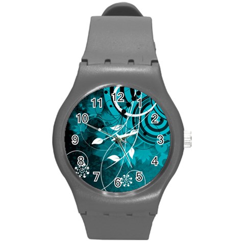 Design Art (design 15) Round Plastic Sport Watch (M) from ArtsNow.com Front