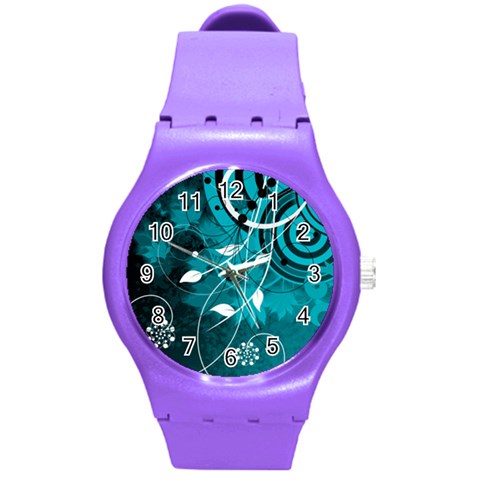 Design Art (design 15) Round Plastic Sport Watch (M) from ArtsNow.com Front