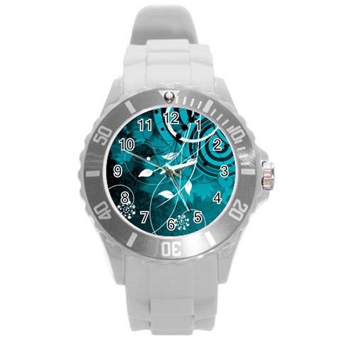 Design Art (design 15) Round Plastic Sport Watch (L) from ArtsNow.com Front