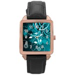 Design Art (design 15) Rose Gold Leather Watch 