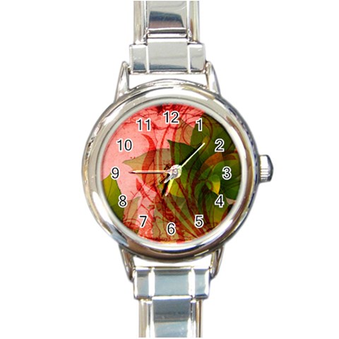 Design Art (design 14) Round Italian Charm Watch from ArtsNow.com Front