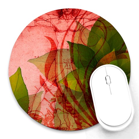 Design Art (design 14) Round Mousepad from ArtsNow.com Front