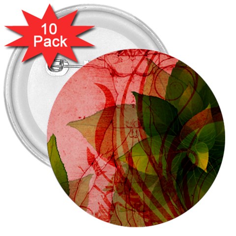 Design Art (design 14) 3  Button (10 pack) from ArtsNow.com Front