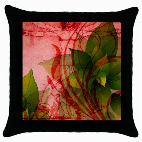 Design Art (design 14) Throw Pillow Case (Black) from ArtsNow.com Front