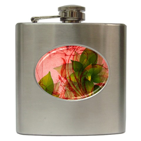 Design Art (design 14) Hip Flask (6 oz) from ArtsNow.com Front