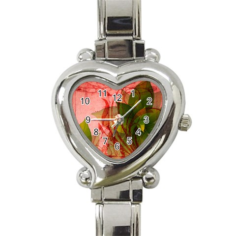 Design Art (design 14) Heart Italian Charm Watch from ArtsNow.com Front