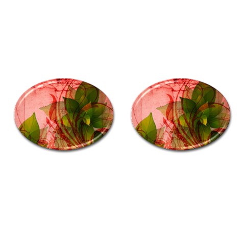 Design Art (design 14) Cufflinks (Oval) from ArtsNow.com Front(Pair)