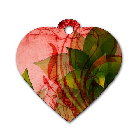 Design Art (design 14) Dog Tag Heart (One Side) from ArtsNow.com Front