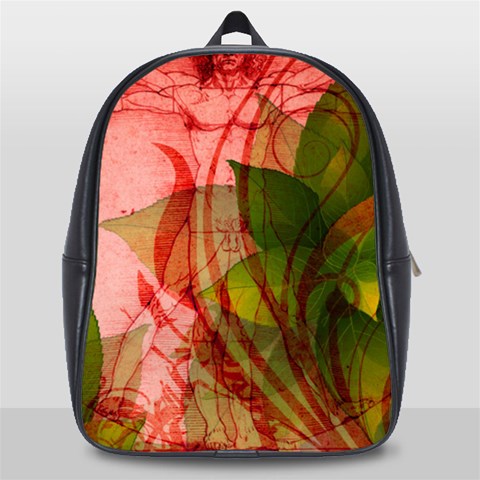 Design Art (design 14) School Bag (Large) from ArtsNow.com Front