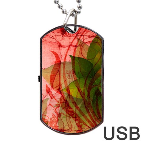 Design Art (design 14) Dog Tag USB Flash (One Side) from ArtsNow.com Front