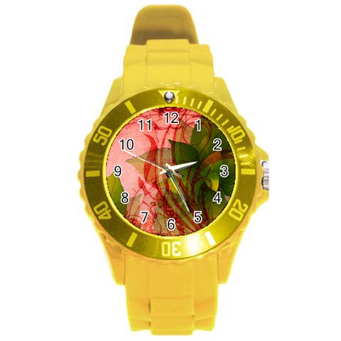 Design Art (design 14) Round Plastic Sport Watch (L) from ArtsNow.com Front