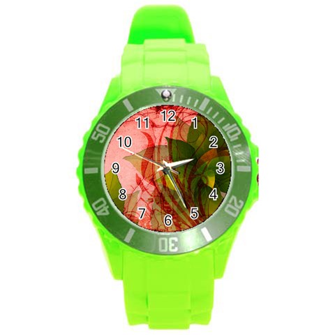 Design Art (design 14) Round Plastic Sport Watch (L) from ArtsNow.com Front