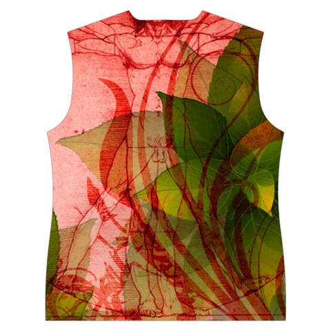 Design Art (design 14) Women s Button Up Vest from ArtsNow.com Back