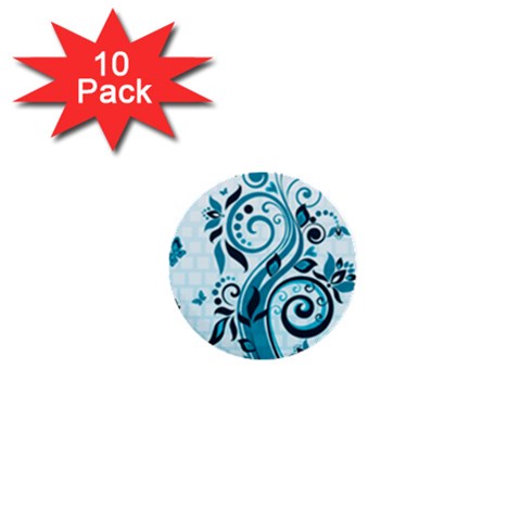 Design Art (design 13) 1  Mini Button (10 pack)  from ArtsNow.com Front