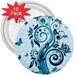 Design Art (design 13) 3  Button (10 pack)