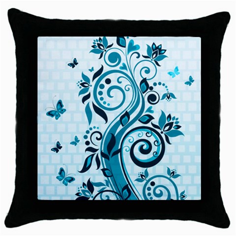 Design Art (design 13) Throw Pillow Case (Black) from ArtsNow.com Front