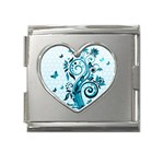 Design Art (design 13) Mega Link Heart Italian Charm (18mm)