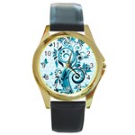 Design Art (design 13) Round Gold Metal Watch