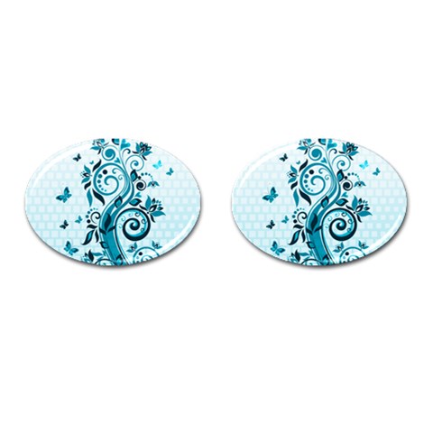 Design Art (design 13) Cufflinks (Oval) from ArtsNow.com Front(Pair)