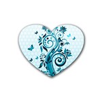 Design Art (design 13) Rubber Coaster (Heart)