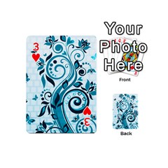 Design Art (design 13) Playing Cards 54 (Mini) from ArtsNow.com Front - Heart3