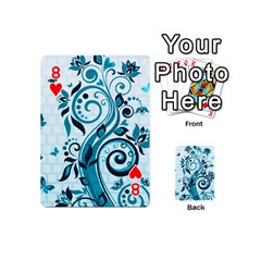 Design Art (design 13) Playing Cards 54 (Mini) from ArtsNow.com Front - Heart8