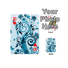 Design Art (design 13) Playing Cards 54 (Mini) from ArtsNow.com Front - Heart10