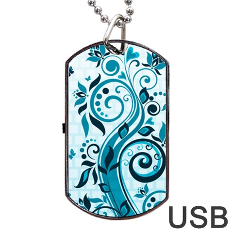 Design Art (design 13) Dog Tag USB Flash (One Side) from ArtsNow.com Front