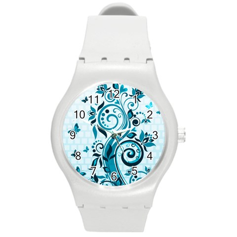 Design Art (design 13) Round Plastic Sport Watch (M) from ArtsNow.com Front