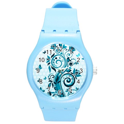 Design Art (design 13) Round Plastic Sport Watch (M) from ArtsNow.com Front