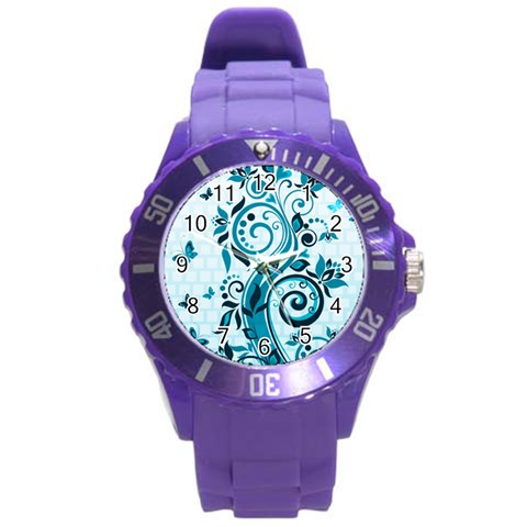 Design Art (design 13) Round Plastic Sport Watch (L) from ArtsNow.com Front