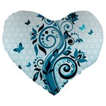 Design Art (design 13) Large 19  Premium Heart Shape Cushion