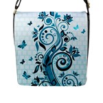 Design Art (design 13) Flap Closure Messenger Bag (L)